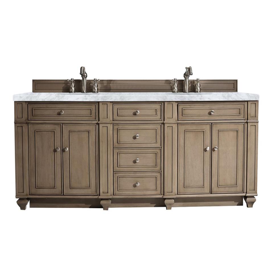 Base with Sink Top Whitewashed Walnut Light Finish Vanities