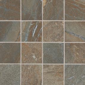 Mosaic Rustic Remnant Matte Brown Tile