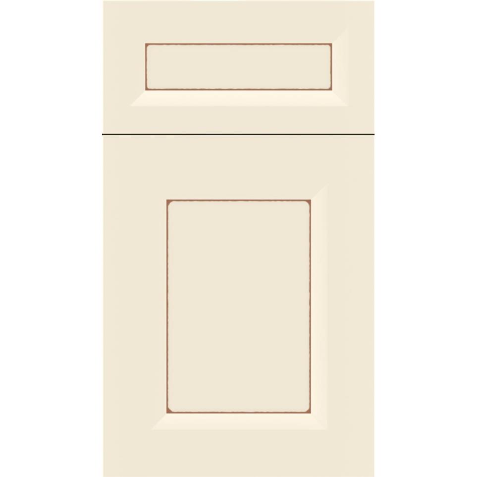 5 Piece Seashell Suede Glaze Glaze - Paint 5 Piece Cabinets