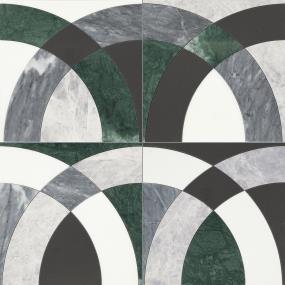Mosaic Cristallo Blend Polished Gray Tile