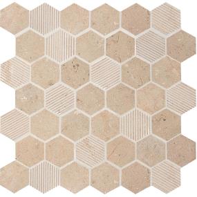 Mosaic Corton Sable Mix Beige/Tan Tile