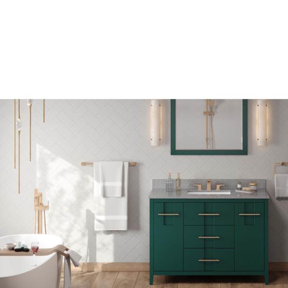 Base with Sink Top Green Green Vanities