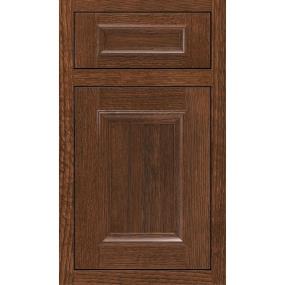 Square Sepia Dark Finish Square Cabinets