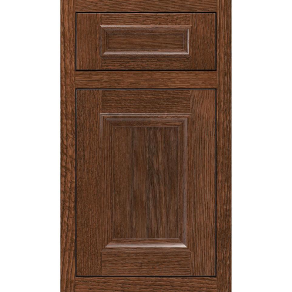 5 Piece Sepia Dark Finish 5 Piece Cabinets