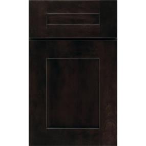 Square Chocolate Dark Finish 5 Piece Cabinets