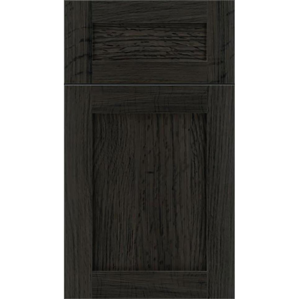 Square Weathered Slate Dark Finish Square Cabinets