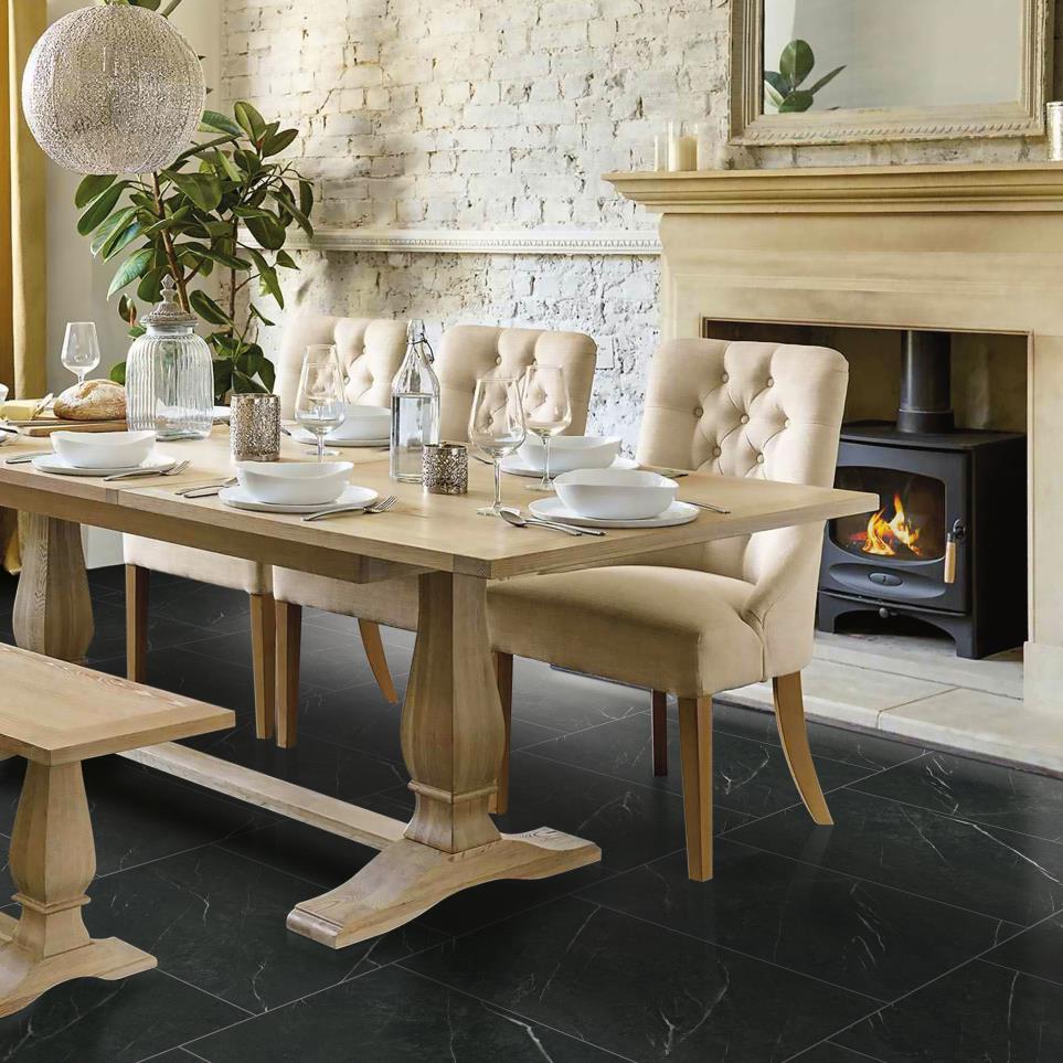 Tile Pietra Nero Dark Finish Vinyl