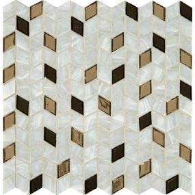 Mosaic Gold Rush Glass Brown Tile