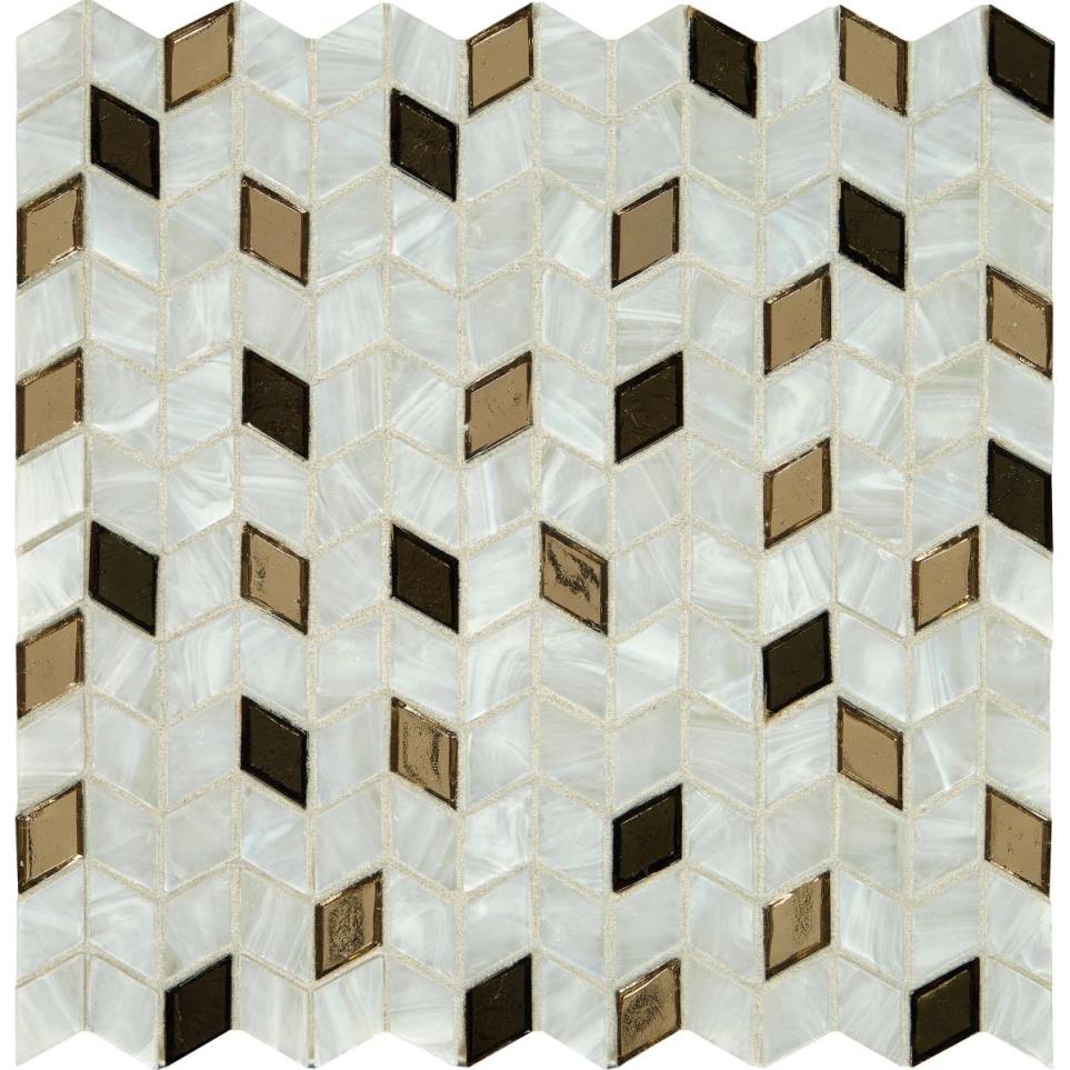 Mosaic Gold Rush Glass Brown Tile