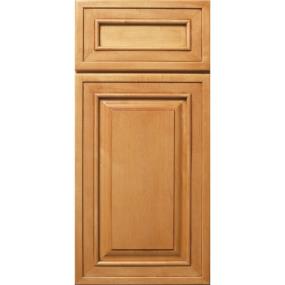 Square Honey Bronze Medium Finish Square Cabinets