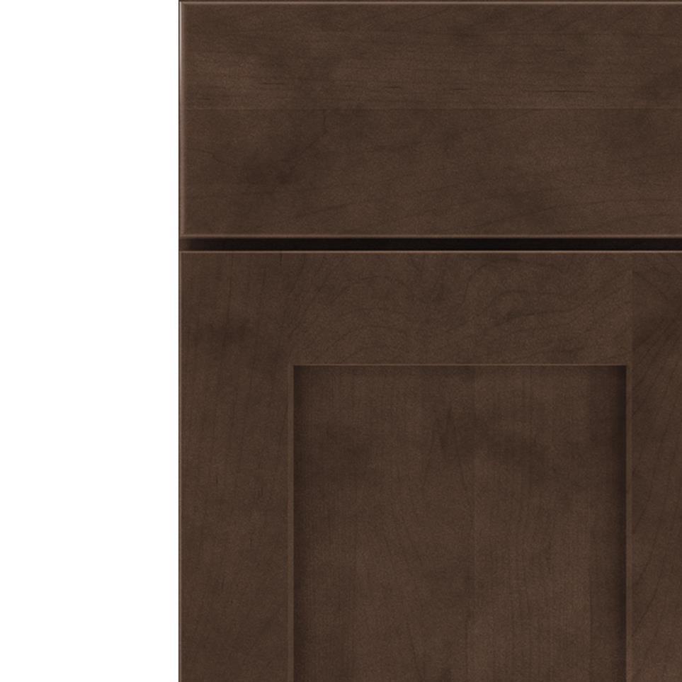 Square Buckboard Dark Finish Square Cabinets