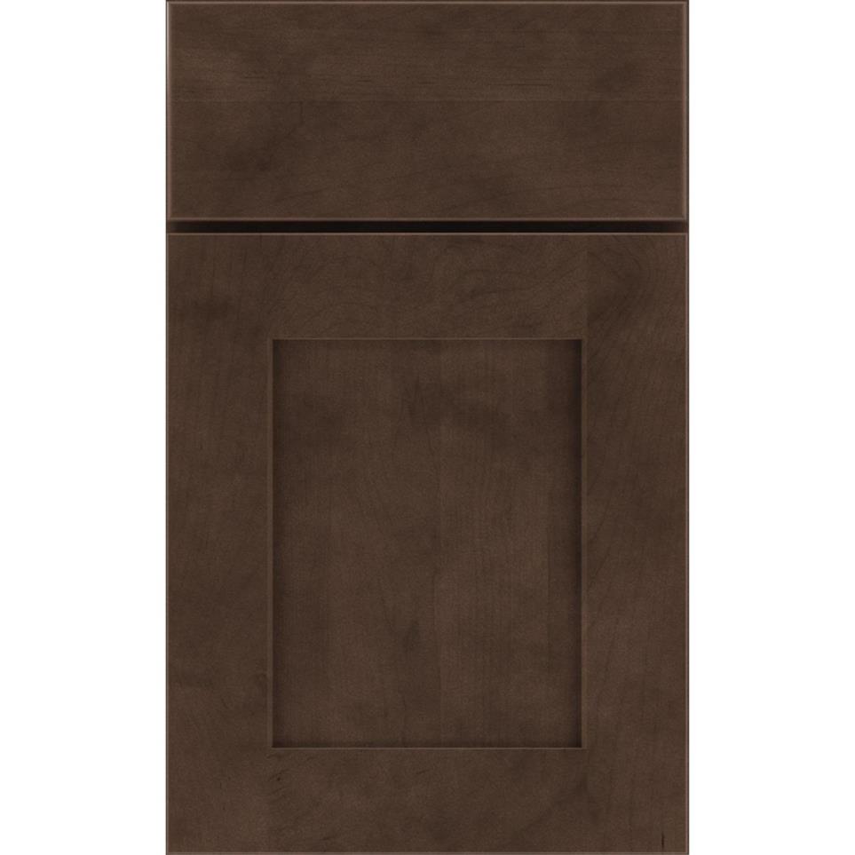 Square Buckboard Dark Finish Square Cabinets