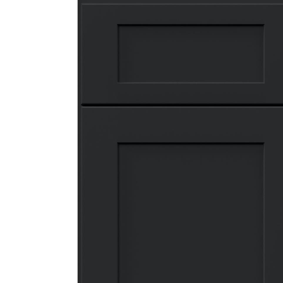 Square Pitch Black Dark Finish Square Cabinets