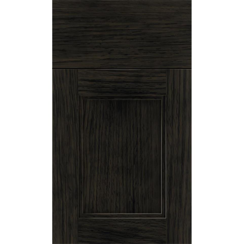 Square Weathered Slate Dark Finish Square Cabinets