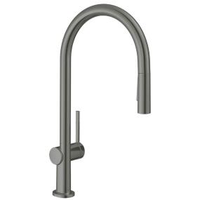 Kitchen Brushed Black Chrome Black Faucets