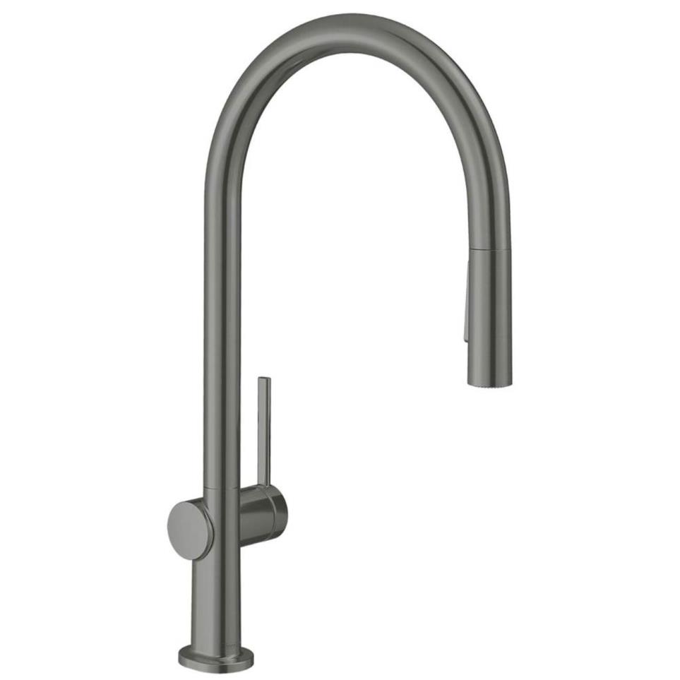 Kitchen Brushed Black Chrome Black Faucets