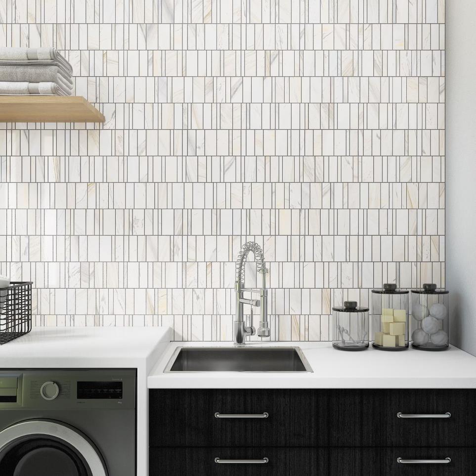 Mosaic Namaste and Thassos Honed Beige/Tan Tile