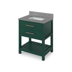 Base with Sink Top Green Green Vanities