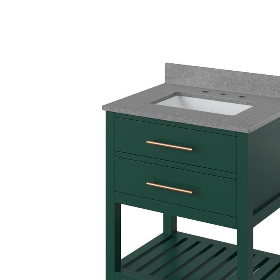 Base with Sink Top Green Green Vanities