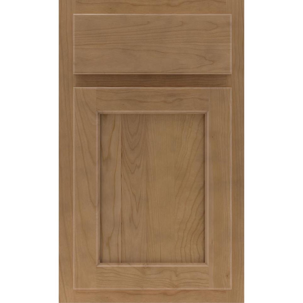 Square Buckskin Medium Finish Square Cabinets