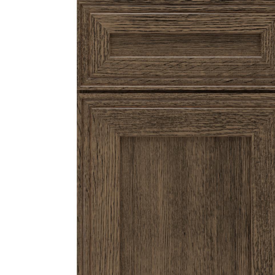 Square Gunny Relic Dark Finish Square Cabinets