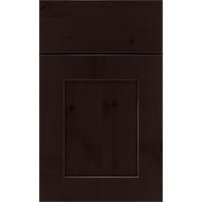 Square Thatch Dark Finish Square Cabinets