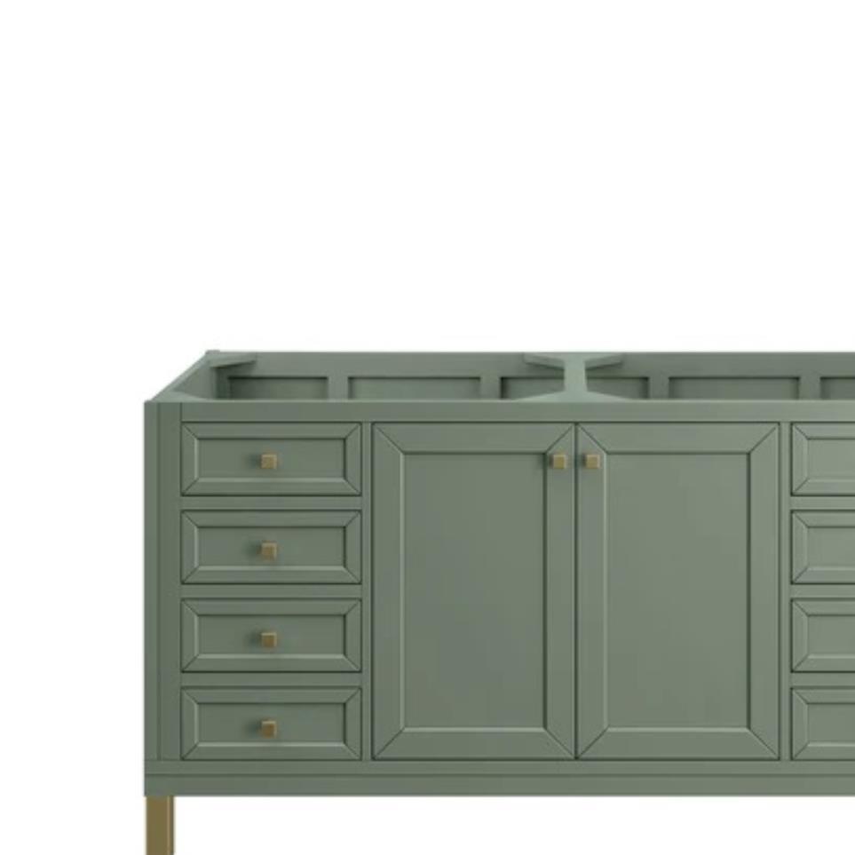 Base with Sink Top Smokey Celadon Green Vanities