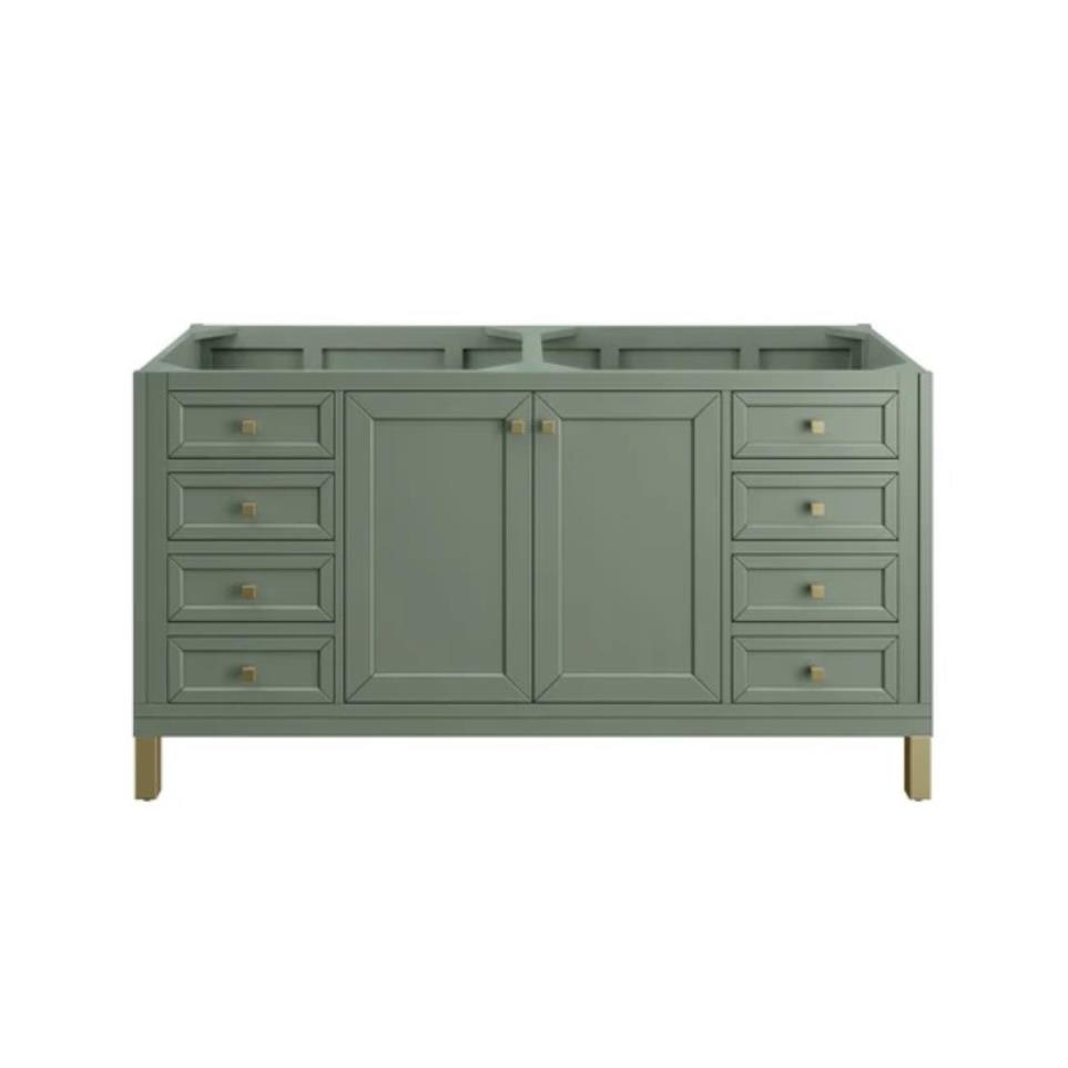 Base with Sink Top Smokey Celadon Green Vanities