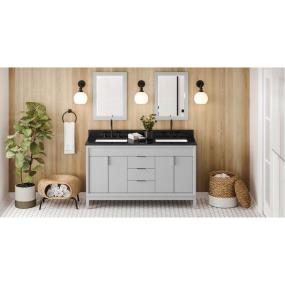 Base with Sink Top Grey Grey / Black Vanities