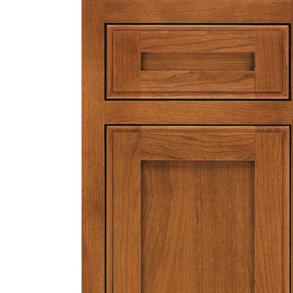 Inset Ruddy Toasted Almond Medium Finish Inset Cabinets