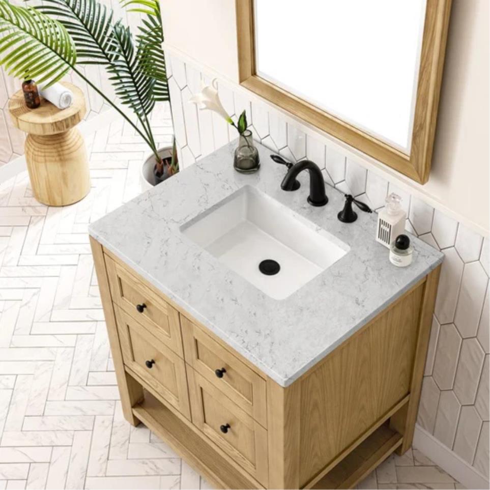 Base with Sink Top Light Oak Light Finish Vanities