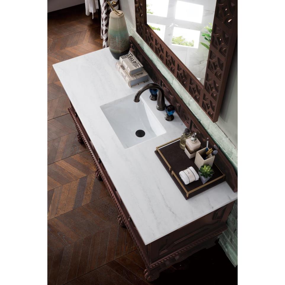 Base with Sink Top Antique Walnut Dark Finish Vanities