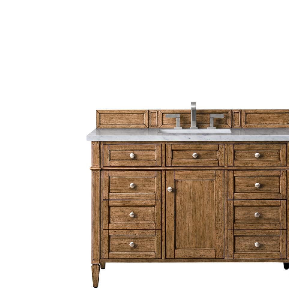 Base with Sink Top Saddle Brown Medium Finish Vanities