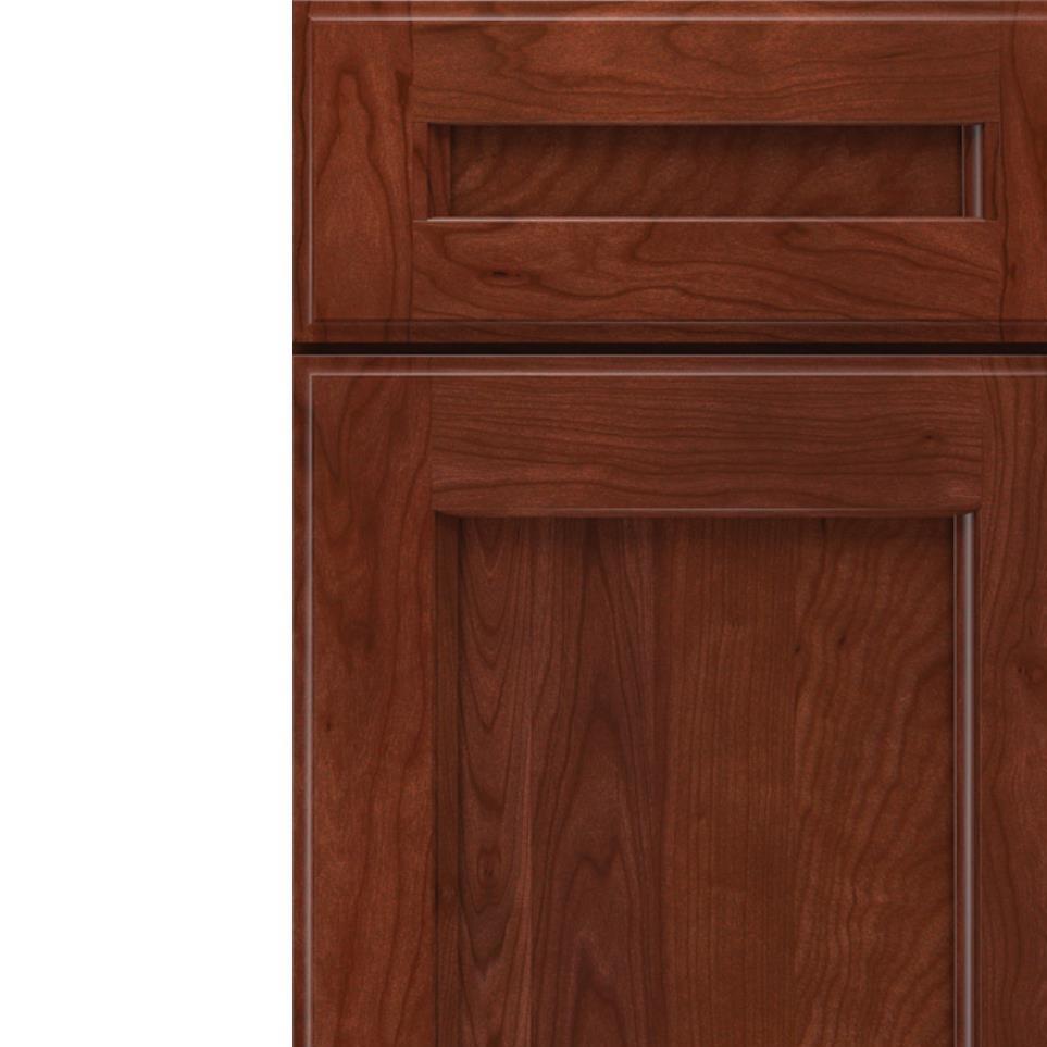 5 Piece Marsala Dark Finish 5 Piece Cabinets