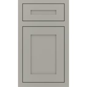 Square Stamped Concrete Paint - Grey Square Cabinets