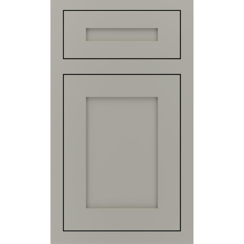 Square Stamped Concrete Paint - Grey Square Cabinets