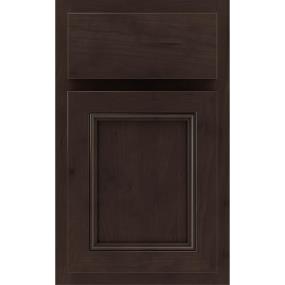 Square Thatch Dark Finish Square Cabinets