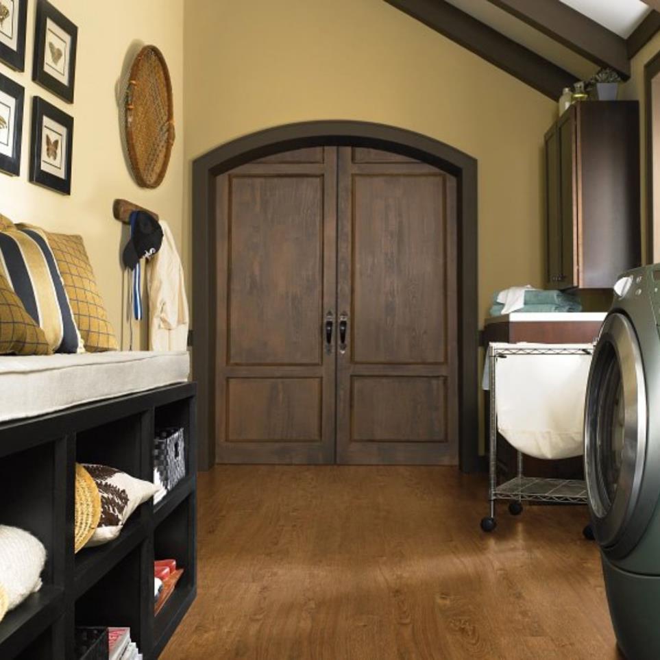 Tile Plank Northwoods Oak Dark Finish Vinyl