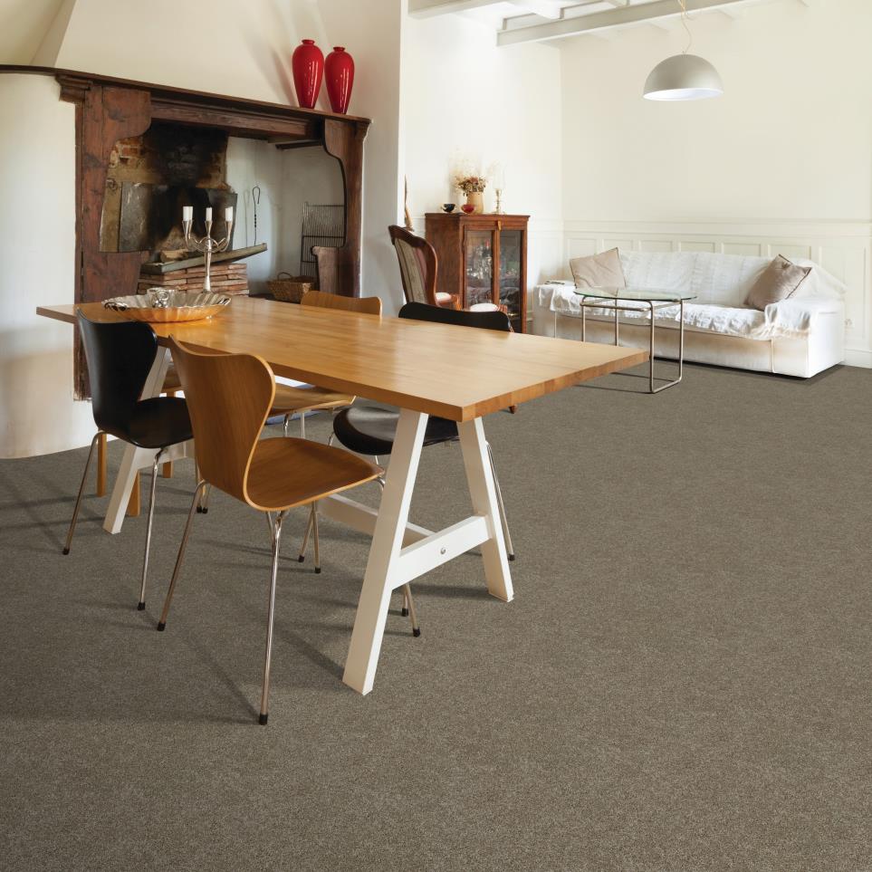 Textured Saxony Johnson Path Beige/Tan Carpet