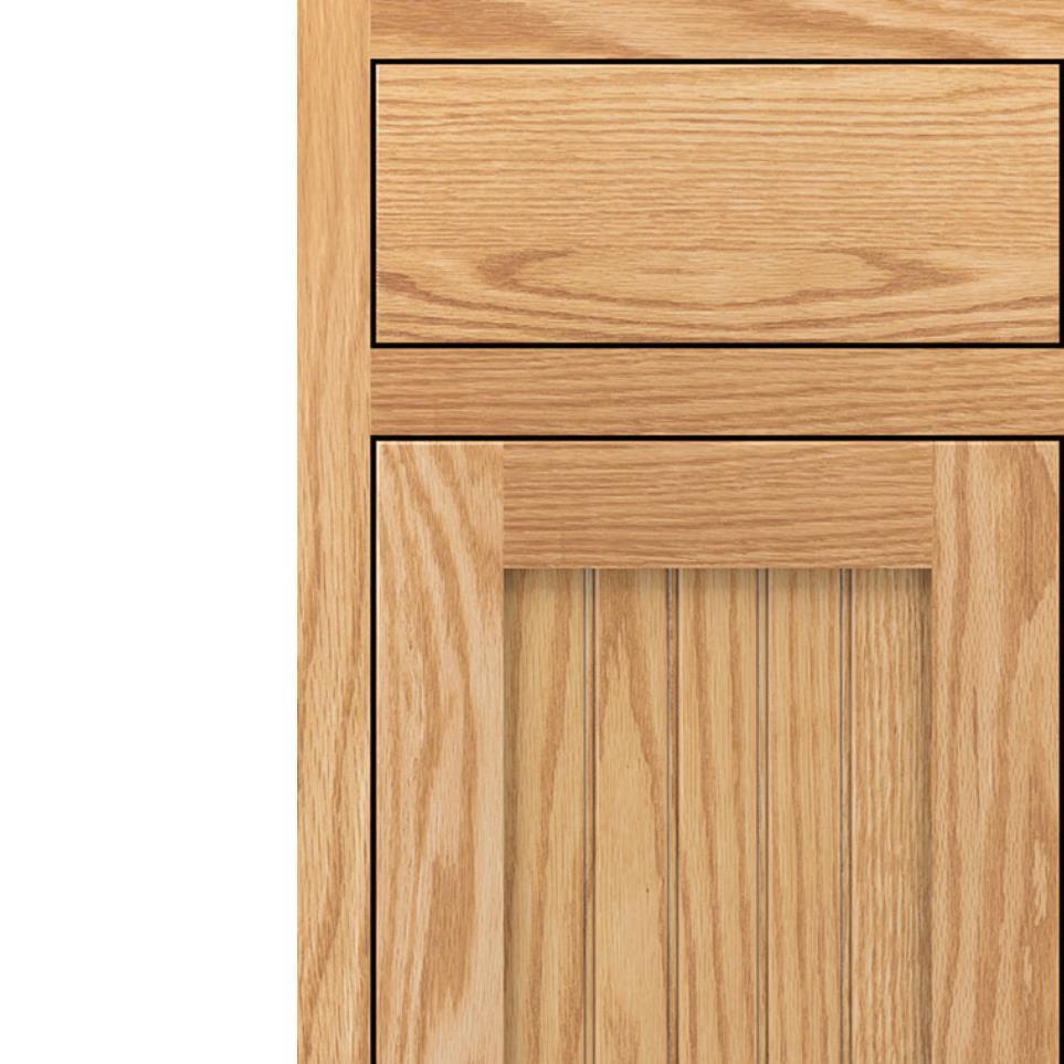 Square Natural Light Finish Square Cabinets