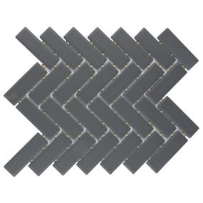 Mosaic Chalkboard Glossy Gray Tile