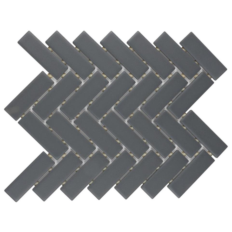 Mosaic Chalkboard Glossy Gray Tile
