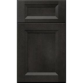 Square Cobblestone Dark Finish Square Cabinets