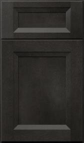 Square Cobblestone Dark Finish Cabinets