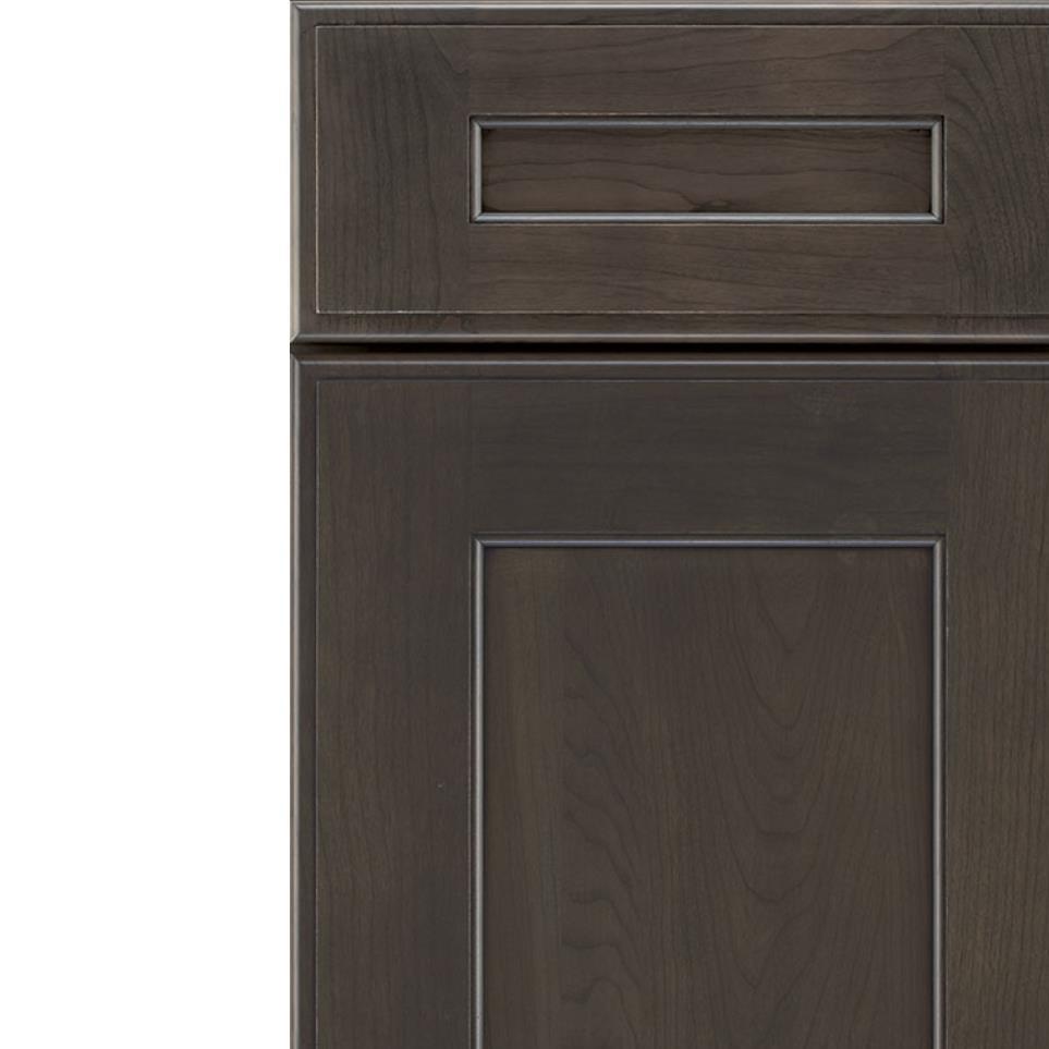 Square Shadow Dark Finish Square Cabinets