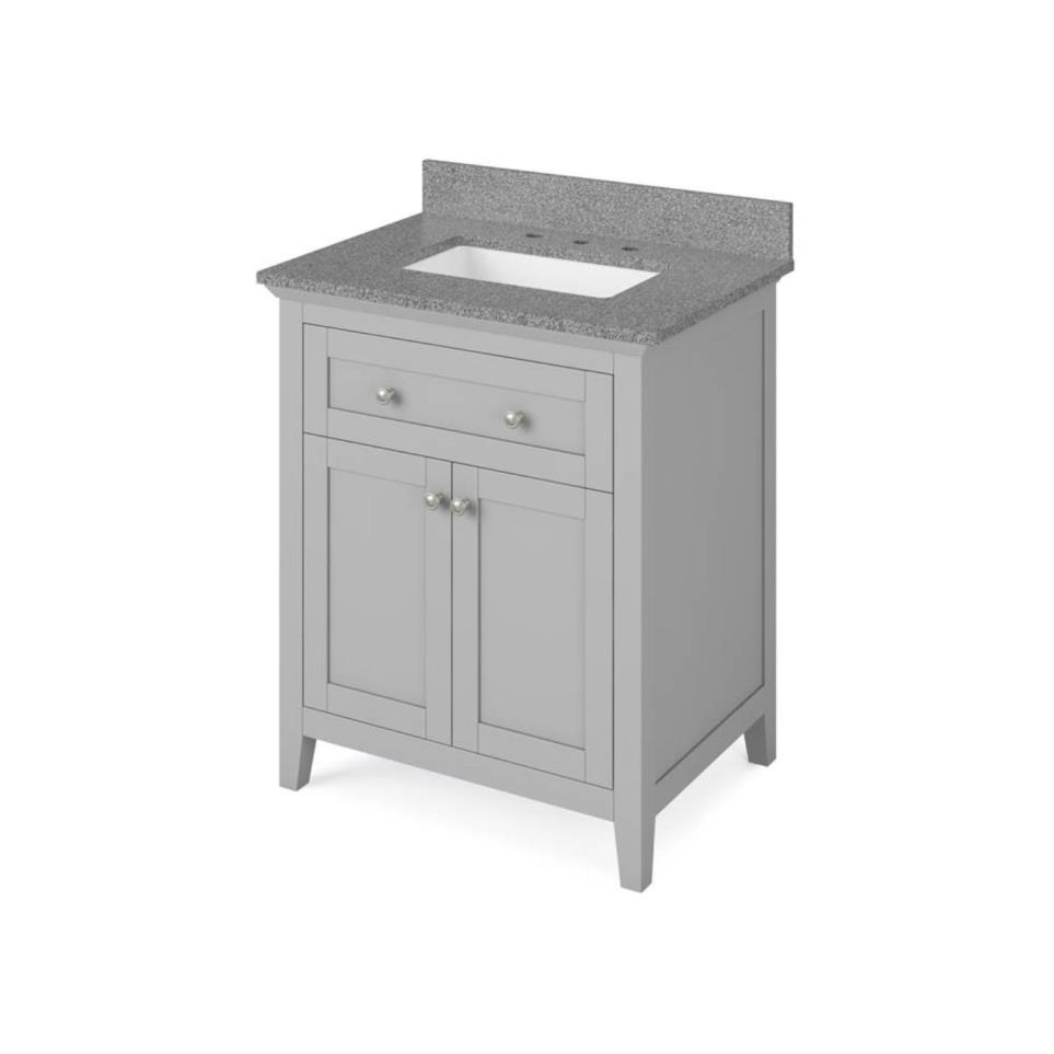 Base with Sink Top Grey Grey / Black Vanities