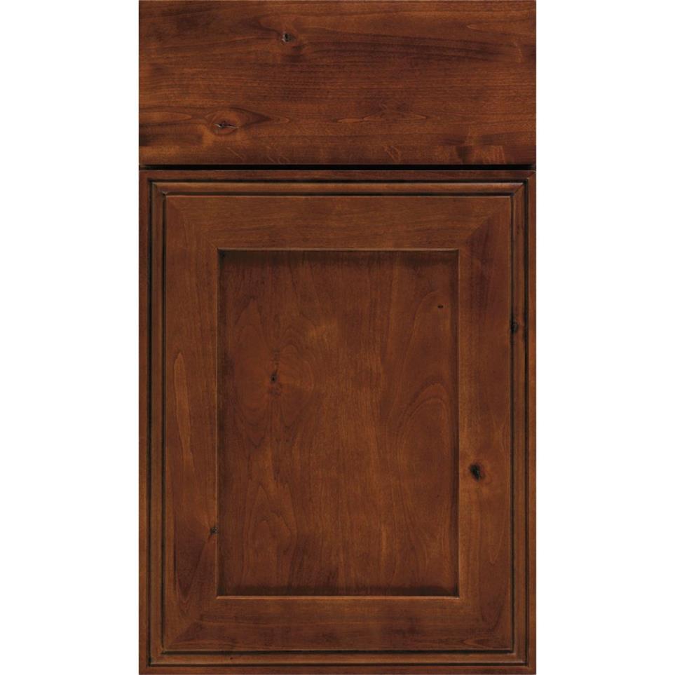 Square Sepia Dark Finish Square Cabinets