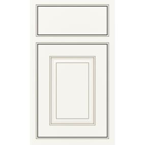 Square Beaded White Twilight Paint - White Square Cabinets