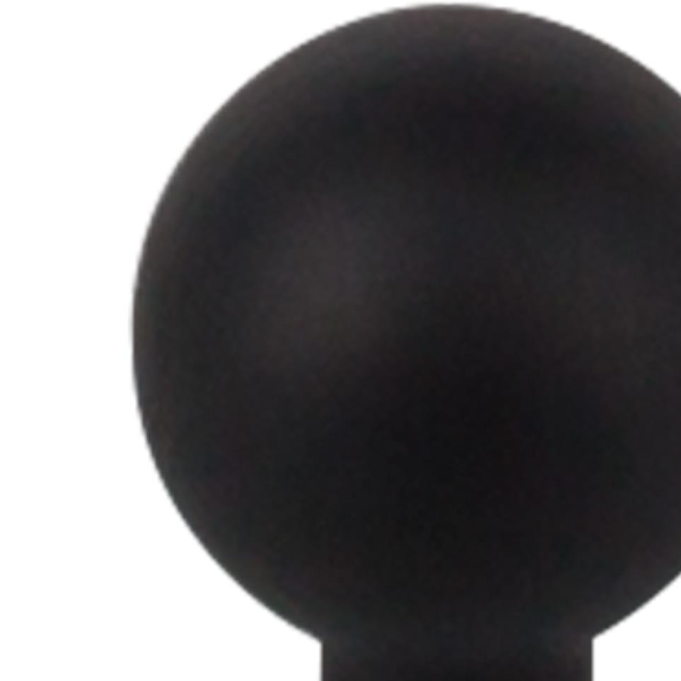 Knob Flat Black Black Knobs