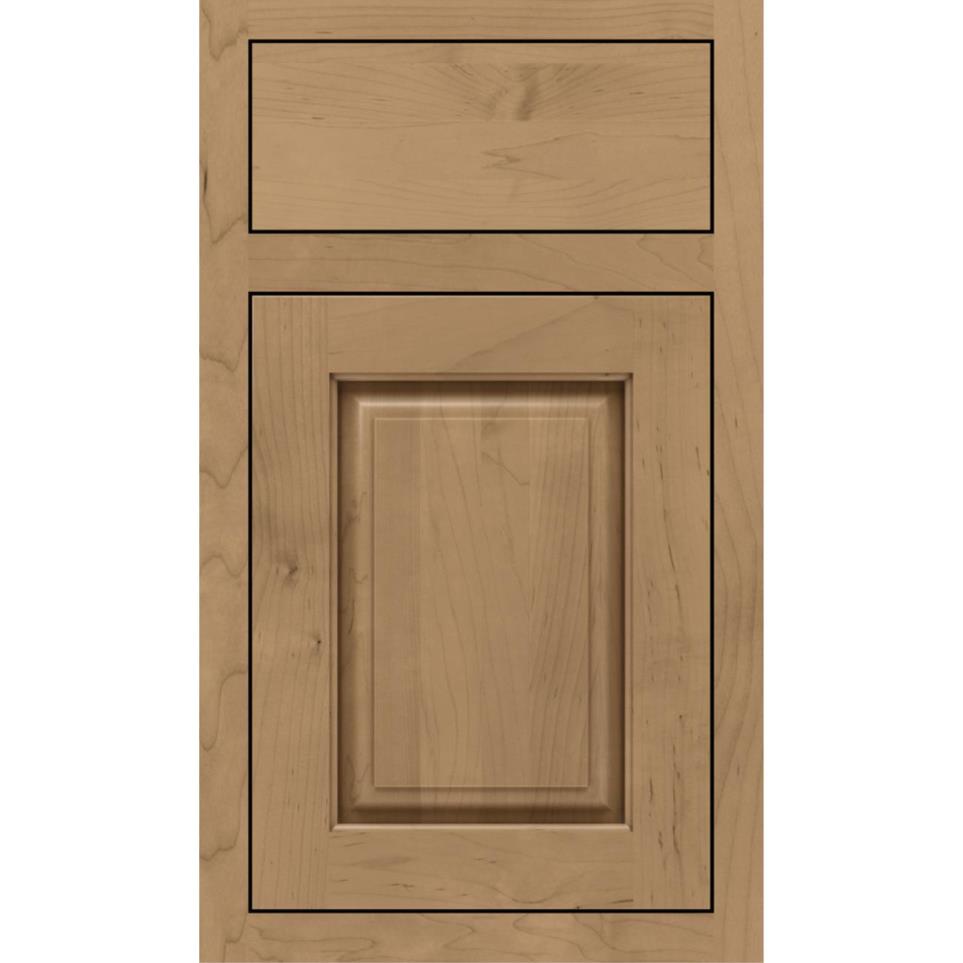 Inset Buckskin Medium Finish Inset Cabinets